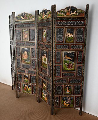 Indian Four-Part Screen, Rajasthan, Early 1900s-RVK-1409209