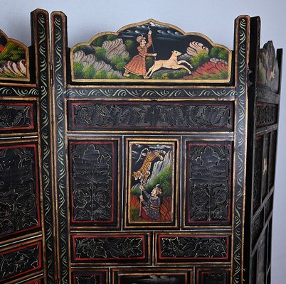 Indian Four-Part Screen, Rajasthan, Early 1900s-RVK-1409209