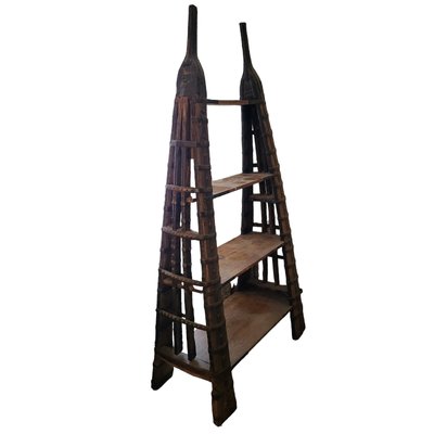 Indian Shelf in Teak and Metal-TCS-1742975