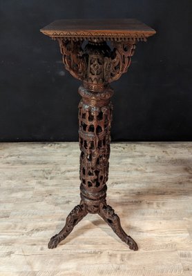 Indochinese Iron Wood Tripod Stand-IBO-1723946