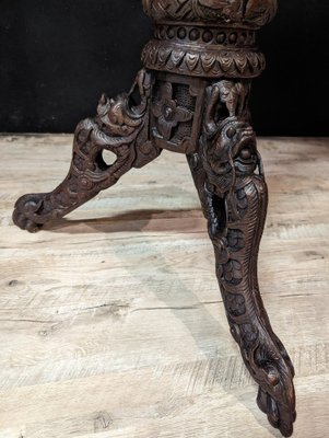 Indochinese Iron Wood Tripod Stand-IBO-1723946