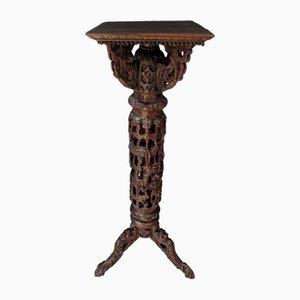 Indochinese Iron Wood Tripod Stand-IBO-1723946