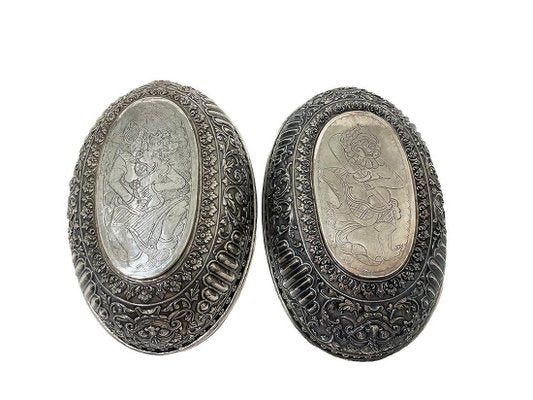 Indonesian Balinese Yogya Djokja Baskets, 1890s, Set of 2-UCH-1700771