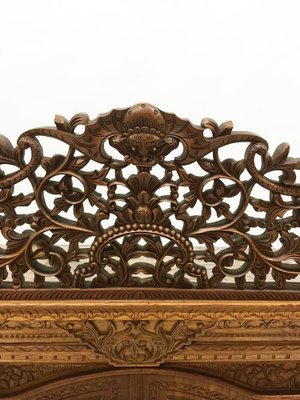 Indonesian Hand Carved Wall Unit or Cabinet-UCH-1224468