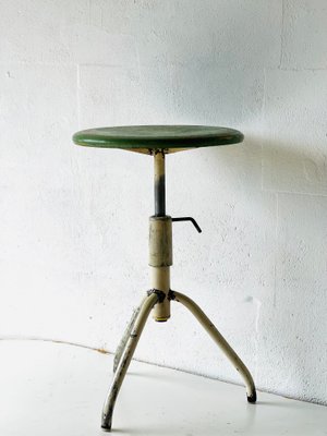 Industrial Adjustable Metal Stool, 1960-ALG-2020398