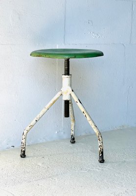 Industrial Adjustable Metal Stool, 1960-ALG-2017128