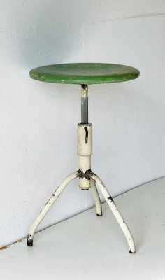 Industrial Adjustable Metal Stool, 1960-ALG-2020398