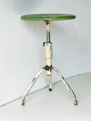 Industrial Adjustable Metal Stool, 1960-ALG-2020398