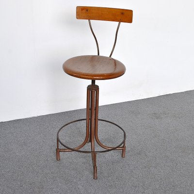 Industrial Archeology Technical Stool, 1940s-JQO-953290