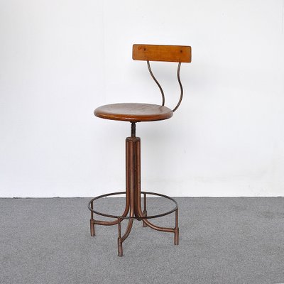 Industrial Archeology Technical Stool, 1940s-JQO-953290