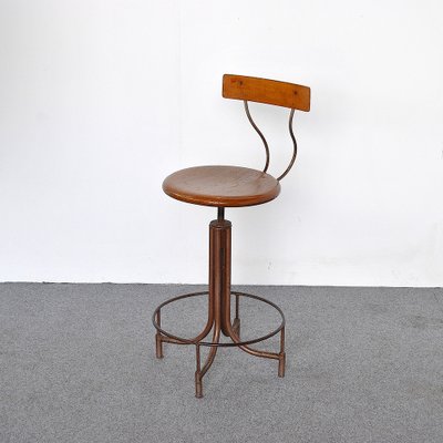 Industrial Archeology Technical Stool, 1940s-JQO-953290