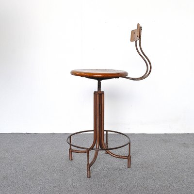 Industrial Archeology Technical Stool, 1940s-JQO-953290