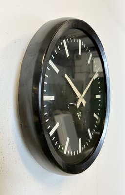 Industrial Bakelite Factory Wall Clock from Pragotron, 1970s-CGF-1718294