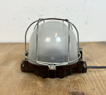 Industrial Bakelite Wall Light with Milk Glass, 1960s-CGF-1717921