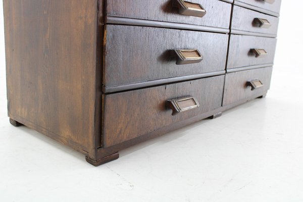 Industrial Beech Chest of Drawers, 1940s-TZ-2018652