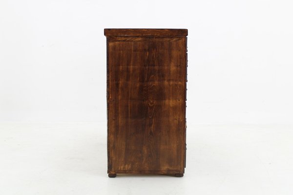 Industrial Beech Chest of Drawers, 1940s-TZ-2018652