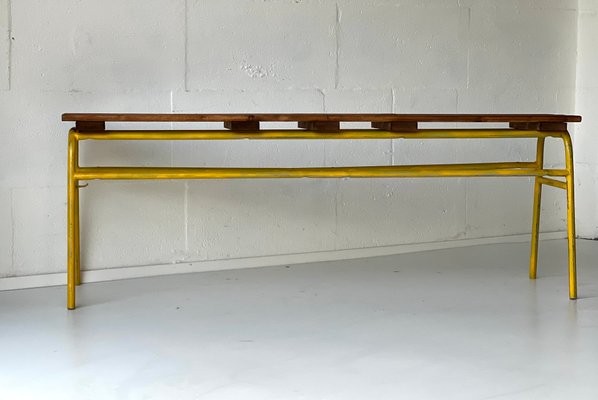 Industrial Bench in Metal and Pine-ALG-1348998