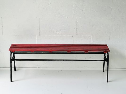 Industrial Bench in Pine, 1970s-ALG-1352965