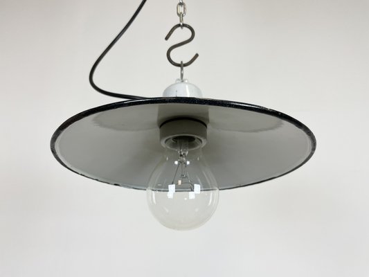 Industrial Blue Enamel Pendant Light, 1970s-CGF-1235551