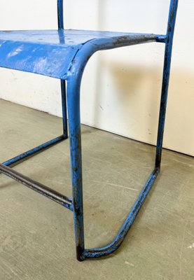 Industrial Blue Iron Chairs, 1950s, Set of 2-CGF-1767468