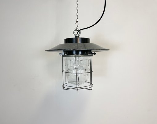 Industrial Cage Pendant Lamp, 1960s-CGF-1057196