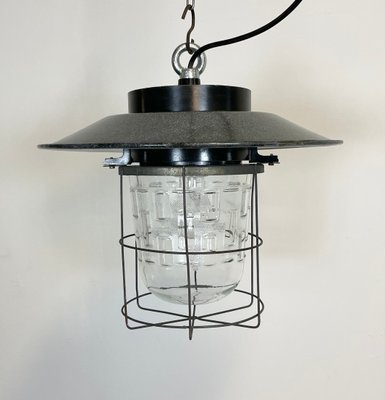 Industrial Cage Pendant Lamp, 1960s-CGF-1057196