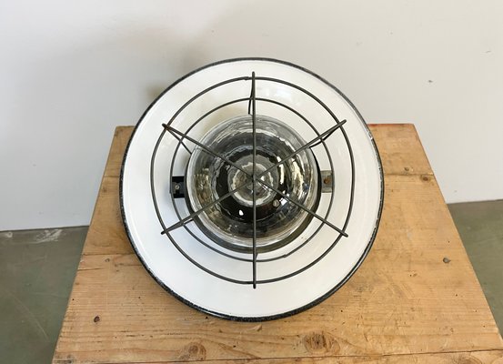 Industrial Cage Pendant Lamp, 1960s-CGF-1057196