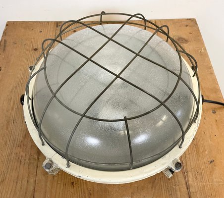 Industrial Cast Aluminium Wall or Ceiling Lamp from Elektrosvit, 1970s-CGF-1141621