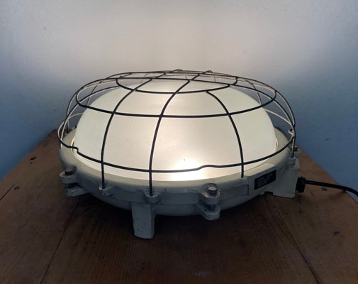 Industrial Cast Iron Wall or Ceiling Lamp, 1970s From Elektrosvit-CGF-1110372