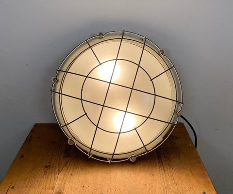 Industrial Cast Iron Wall or Ceiling Lamp, 1970s From Elektrosvit-CGF-1110372