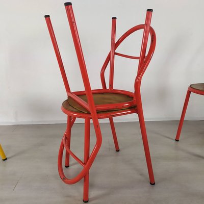 Industrial Chairs by René Herbst, Set of 6-EAD-912089