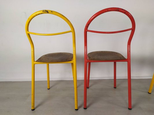 Industrial Chairs by René Herbst, Set of 6-EAD-912089