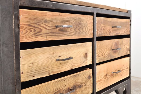 Industrial Chest of Drawers, 1950s-AOX-1794548