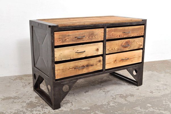 Industrial Chest of Drawers, 1950s-AOX-1794548