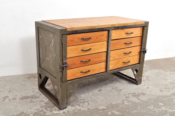 Industrial Chest of Drawers, 1950s-AOX-1768650