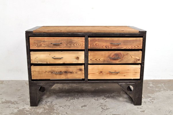 Industrial Chest of Drawers, 1950s-AOX-1794548