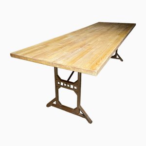 Industrial Dining Table in Beech-IA-1725878