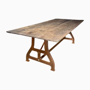 Industrial Dining Table in Teak-IA-1743267