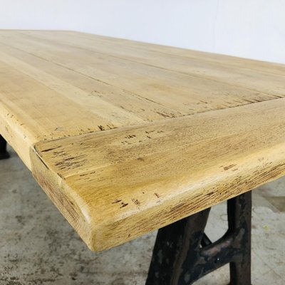 Industrial Dining Table with Machine Parts Oxidaad, 1920s-LCQ-1403560