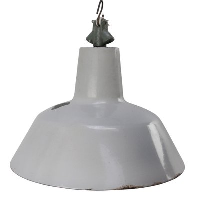 Industrial Dutch Grey Enamel Pendant Lights from Philips-BLS-1319732