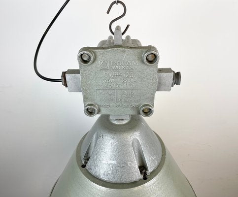 Industrial Explosion Proof Lamp with Aluminium Shade from Polam, 1970s-CGF-1268429