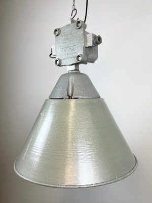 Industrial Explosion Proof Lamp with Aluminium Shade from Polam, 1970s-CGF-1268429