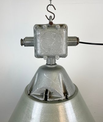 Industrial Explosion Proof Lamp with Aluminium Shade from Polam, 1970s-CGF-1268429