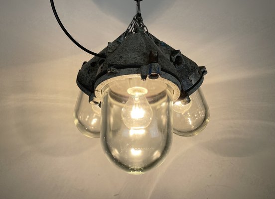 Industrial Explosion Proof Pendant Light from Elektrosvit, 1970s-CGF-1373680