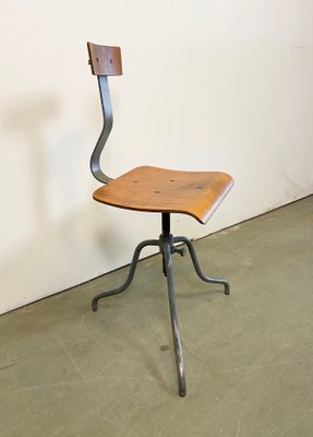 Industrial Factory Swivel Chair, 1960s-CGF-912931