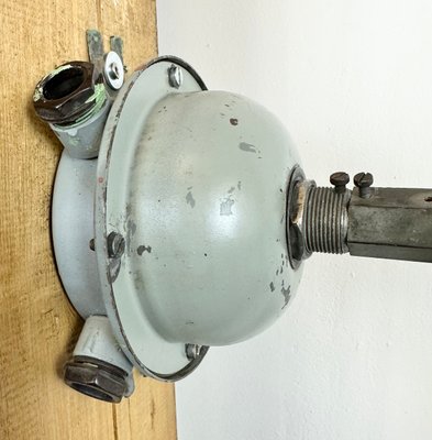 Industrial Factory Wall Light with Enamel Shade, 1960s-CGF-1720940