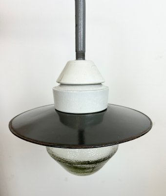 Industrial Factory Wall Light with Enamel Shade, 1960s-CGF-1720940