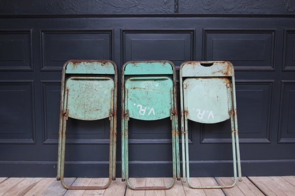 Industrial Folding Chairs, Set of 3-TAT-1348868