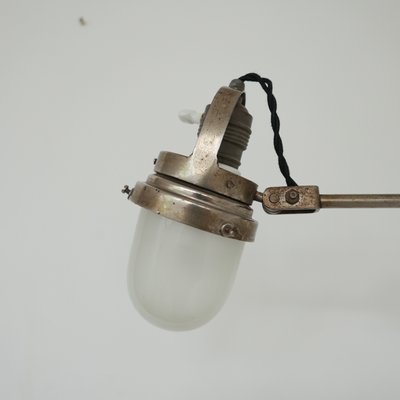 Industrial French Metal and Glass Adjustable Wall Lamp-JRP-946540