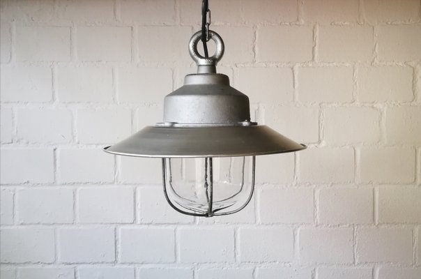 Industrial German Ceiling Lamp from Legrand, 1950s-FW-547358